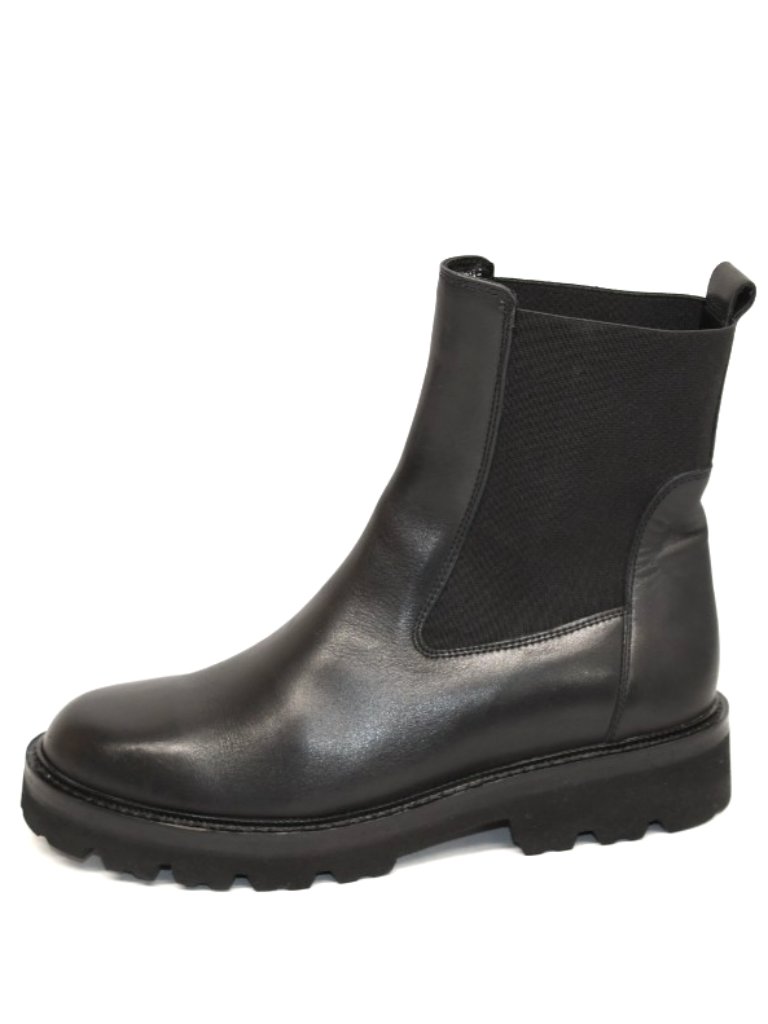 New! La Canadienne Size 8.5 Women's Black Arnie Leather Chelsea Boot Dd548